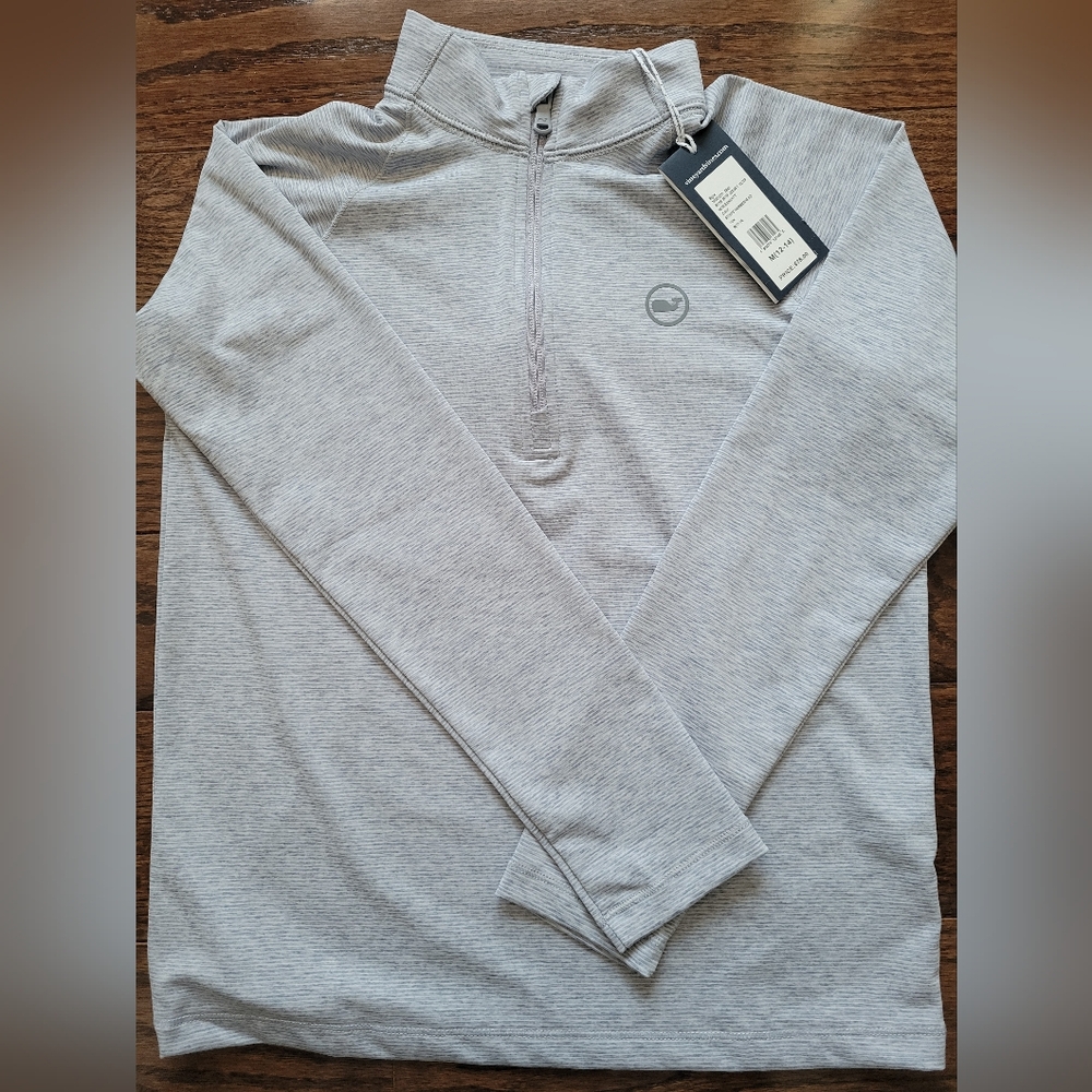 NWT Vineyard Vines Performance Pullover 1/2 Zip Kids M 10-12